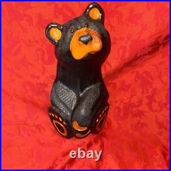 Big Sky Bear Jeff Fleming Big Sky Carver Black Bear Looking Up Hearts 15 Signed Big Sky Bear Jeff Fleming Big Sky Carver Black Bear Looking Up Hearts 15 Signed