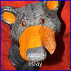 Big Sky Bear Jeff Fleming Big Sky Carver Black Bear Looking Up Hearts 15 Signed Big Sky Bear Jeff Fleming Big Sky Carver Black Bear Looking Up Hearts 15 Signed