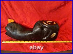 Big Sky Bear Jeff Fleming Big Sky Carver Black Bear Looking Up Hearts 15 Signed Big Sky Bear Jeff Fleming Big Sky Carver Black Bear Looking Up Hearts 15 Signed