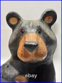 Big Sky Bear Jeff Fleming Big Sky Carvers Black Bear Holding Flag 13