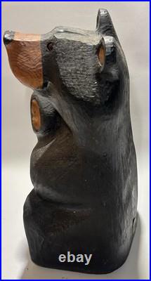 Big Sky Bear Jeff Fleming Big Sky Carvers Black Bear Holding Flag 13