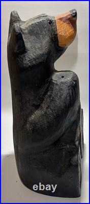 Big Sky Bear Jeff Fleming Big Sky Carvers Black Bear Holding Flag 13