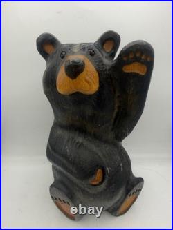Big Sky Bear (Mikey) Rare Jeff Fleming Big Sky Carvers Black Bear Waving 13 Big Sky Bear (Mikey) Rare Jeff Fleming Big Sky Carvers Black Bear Waving 13