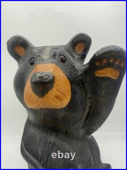 Big Sky Bear (Mikey) Rare Jeff Fleming Big Sky Carvers Black Bear Waving 13 Big Sky Bear (Mikey) Rare Jeff Fleming Big Sky Carvers Black Bear Waving 13