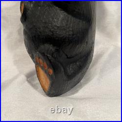 Big Sky Bear (Mikey) Rare Jeff Fleming Big Sky Carvers Black Bear Waving 13