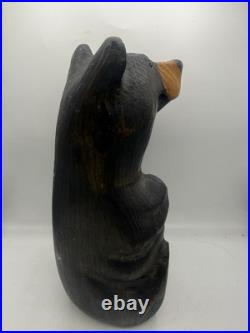 Big Sky Bear (Mikey) Rare Jeff Fleming Big Sky Carvers Black Bear Waving 13