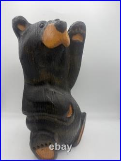 Big Sky Bear (Mikey) Rare Jeff Fleming Big Sky Carvers Black Bear Waving 13