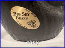 Big Sky Bear (Mikey) Rare Jeff Fleming Big Sky Carvers Black Bear Waving 13