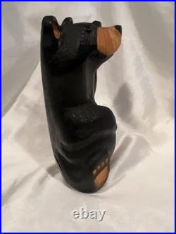 Big Sky Bear (Mikey) Rare Jeff Fleming Big Sky Carvers Black Bear Waving 13