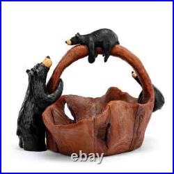 Big Sky Bearfoots Grand Timber Basket 2024 New Rustic Bear Figurine Masterpie