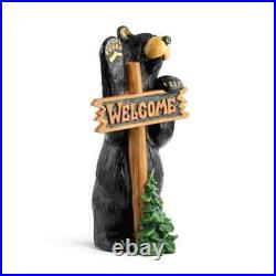 Big Sky Bearfoots Welcome Bear Grand Figurine Rustic Charm Home Decor Masterp