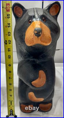 Big Sky Bears 16 Hand-Carved Pine Bear by Jeff Fleming Montana USA Rustic Cabin