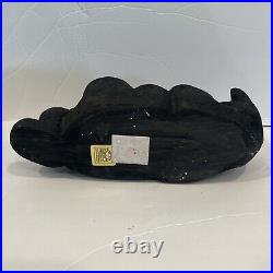 Big Sky Bears Carved Pine Jeff Fleming Lounging Relaxing Black Bear Figurine 10