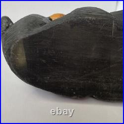 Big Sky Bears Carved Pine Jeff Fleming Lounging Relaxing Black Bear Figurine 10