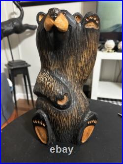 Big Sky Bears Carved Wooden Bear Sculpture Jeff Fleming Montana USA 15 Vintage