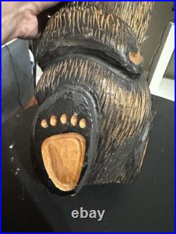 Big Sky Bears Carved Wooden Bear Sculpture Jeff Fleming Montana USA 15 Vintage