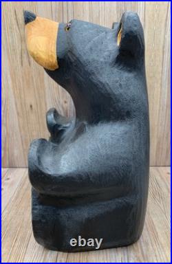 Big Sky Bears Carved Wooden Bear Sign Holder Sculpture Jeff Fleming Montana 10
