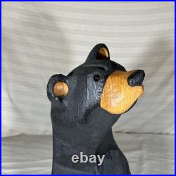 Big Sky Bears Jeff Fleming Black Bear Looking Up Corner Sitting 15 Rustic Cabin