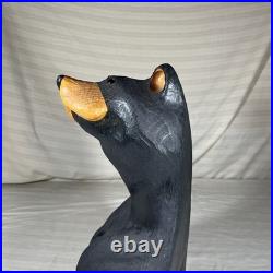 Big Sky Bears Jeff Fleming Black Bear Looking Up Corner Sitting 15 Rustic Cabin
