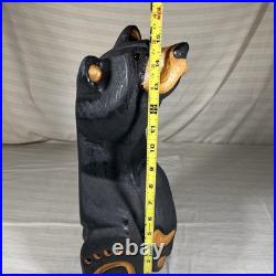 Big Sky Bears Jeff Fleming Black Bear Looking Up Corner Sitting 15 Rustic Cabin