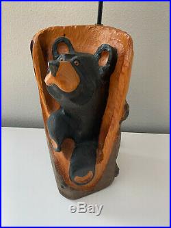 Big Sky Bears Jeff Fleming Hand Carved Wood Bear Lamp