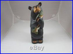 Big Sky Bears Jeff Fleming Solid Pine Bear Figurine Manhattan, Montana USA