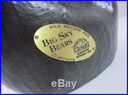 Big Sky Bears Jeff Fleming Solid Pine Bear Figurine Manhattan, Montana USA