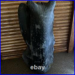 Big Sky Bears Jeff Fleming Wood Carved Bear Montana Gray Grizzly 12 inches
