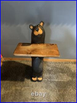 Big Sky Bears Pine Jeff Fleming Montana Wood Carved 30 Side Table Winston
