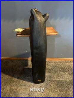 Big Sky Bears Pine Jeff Fleming Montana Wood Carved 30 Side Table Winston