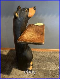 Big Sky Bears Pine Jeff Fleming Montana Wood Carved 30 Side Table Winston