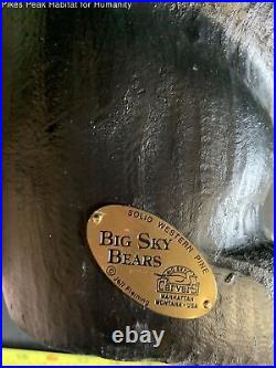 Big Sky Bears Solid Pine Bear Sculpture