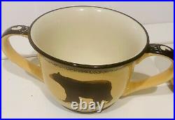 Big Sky Brushwerks Big Chili Bowl + Seasoning Shaker Big Bear Design Rare