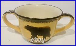 Big Sky Brushwerks Big Chili Bowl + Seasoning Shaker Big Bear Design Rare