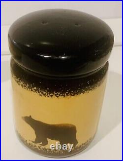 Big Sky Brushwerks Big Chili Bowl + Seasoning Shaker Big Bear Design Rare