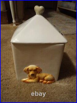 Big Sky Canine yellow lab golden retriever Cookie Jar Rare Phyllis Driscoll dog