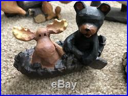 Big Sky Carved Bears And Moose Figurines