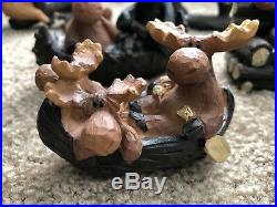 Big Sky Carved Bears And Moose Figurines