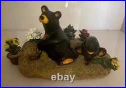 Big Sky Carver Bearfoots Mama and Jade SIGNED by Jeff Fleming