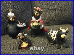 Big Sky Carver Beartivity III Figurines #50479 Bearfoots Jeff Fleming Christmas