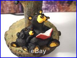 Big Sky Carver Cabin Decor Ceramic Bear with Cubs Story time Bearfoots Vintage