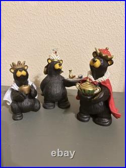Big Sky Carver Jeff Fleming's Bearfoots Beartivity Nativity 3 Wisemen