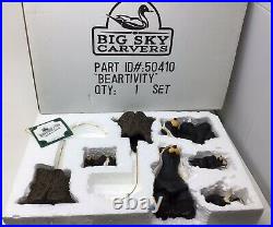 Big Sky Carvers BEARFOOTS BEARTIVITY I & II Jeff Fleming Nativity Scene Boxed
