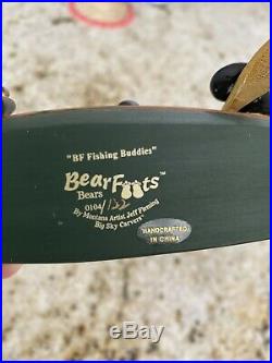 Big Sky Carvers BEARFOOTS BF Fishin Buddie Bear Collection Jeff Fleming