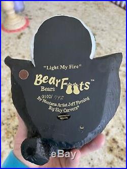 Big Sky Carvers BEARFOOTS Light My Fire Black Bear Collection Jeff Fleming