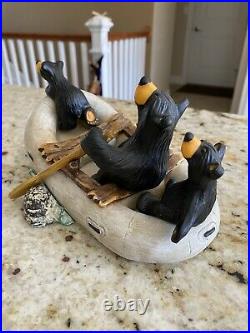 Big Sky Carvers BEARFOOTS River Rafters Bear Collection Jeff Fleming