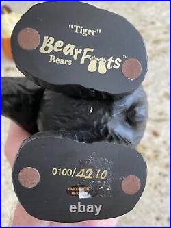 Big Sky Carvers BEARFOOTS Tiger Golf Bear Collection Jeff Fleming