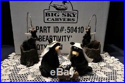 Big Sky Carvers BEARTIVITY I Set of 5 BEARFOOTS Bears by Jeff Flemming