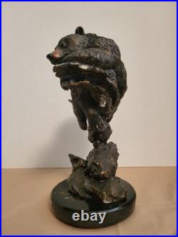 Big Sky Carvers BRUIN SLUMBER Marc Pierce coll. Sculpture (small chip in finish)