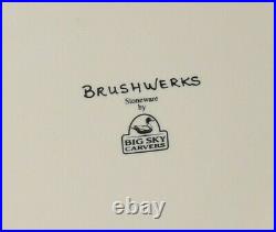 Big Sky Carvers BRUSHWERKS BEAR Rare Large Canister Excellent Condition